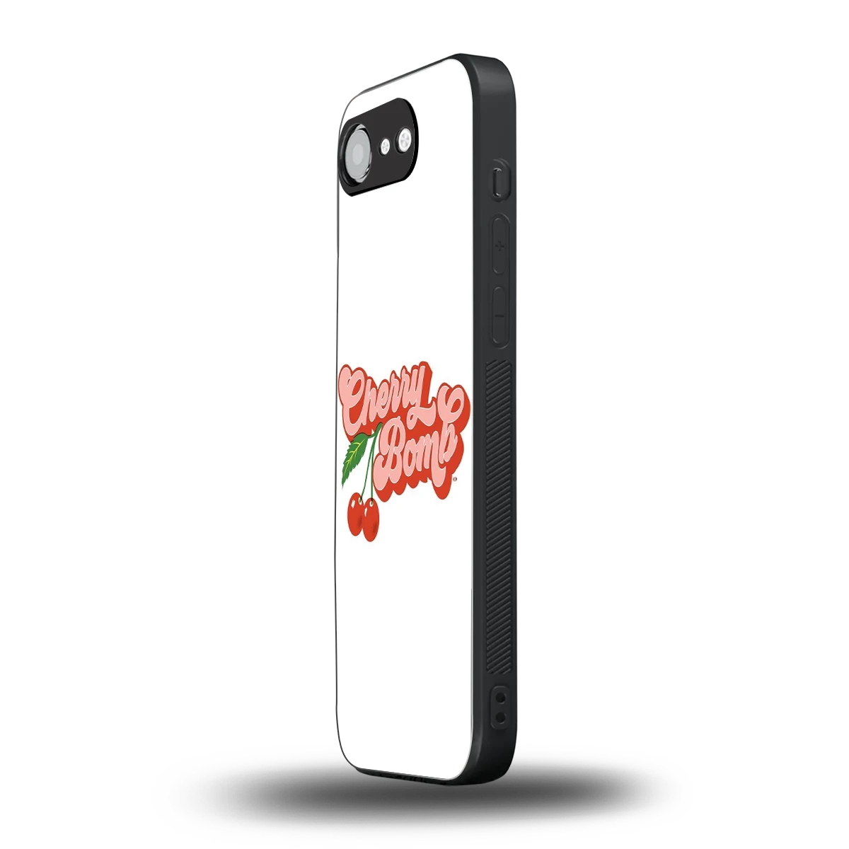 Cherry Bomb iphone 16e mobile cover | shockproof glass phone case