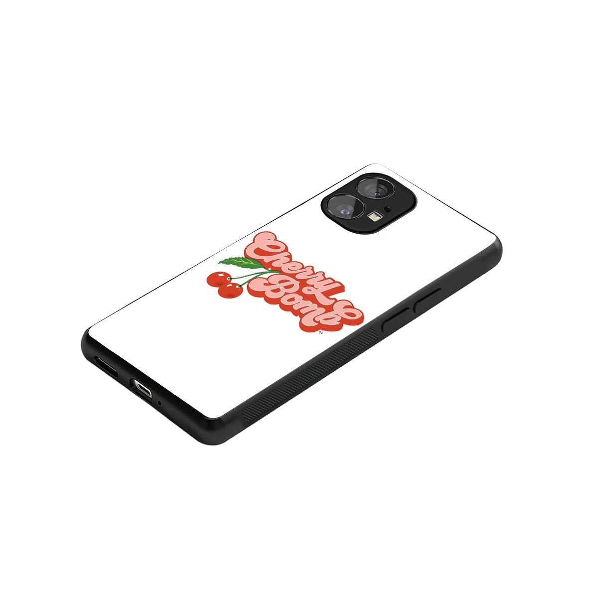 Cherry Bomb stylish phone case for nothing phone 1 | glossy glass and slim fit