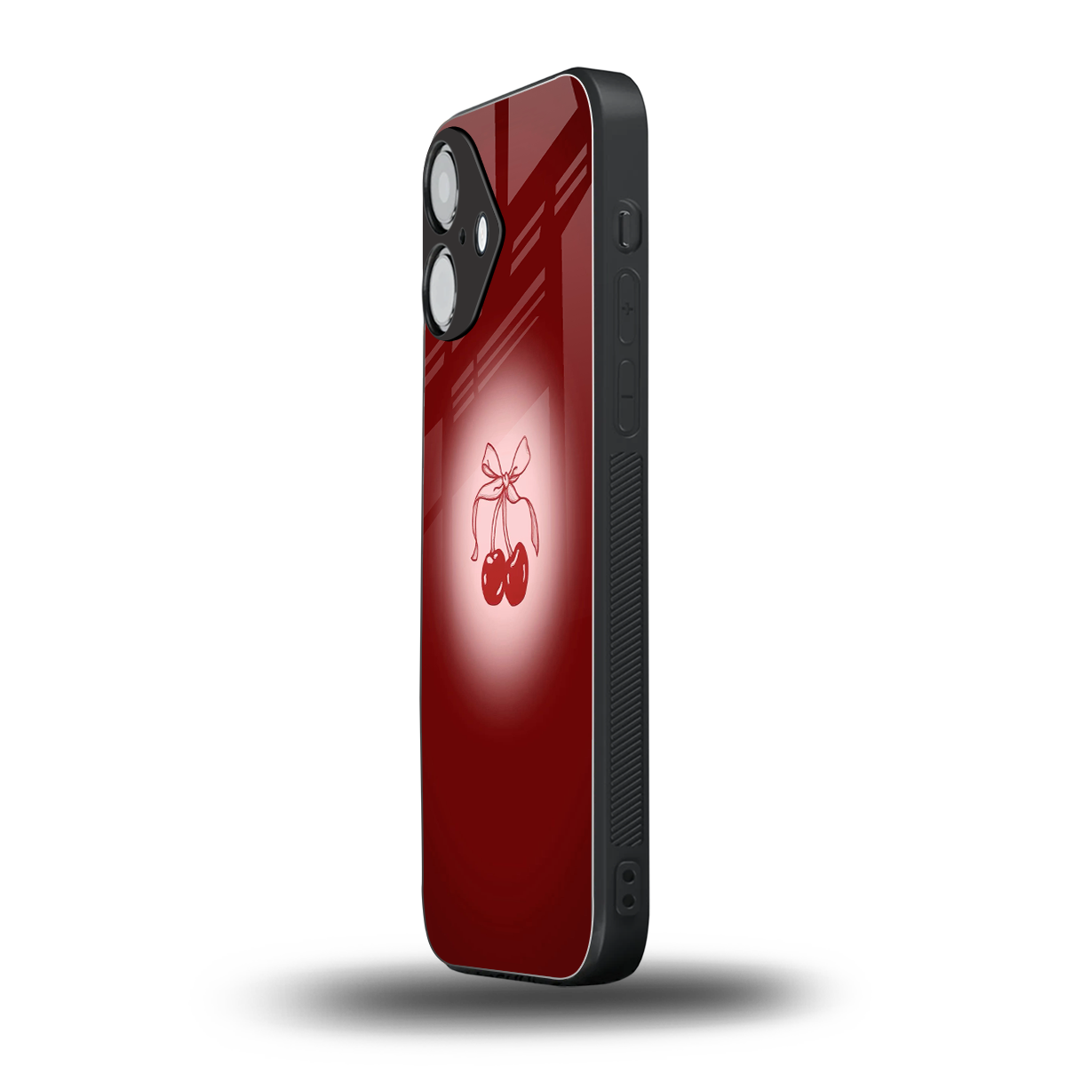 Cherry Bow Phone Case for Iphone 16 | Glass Case