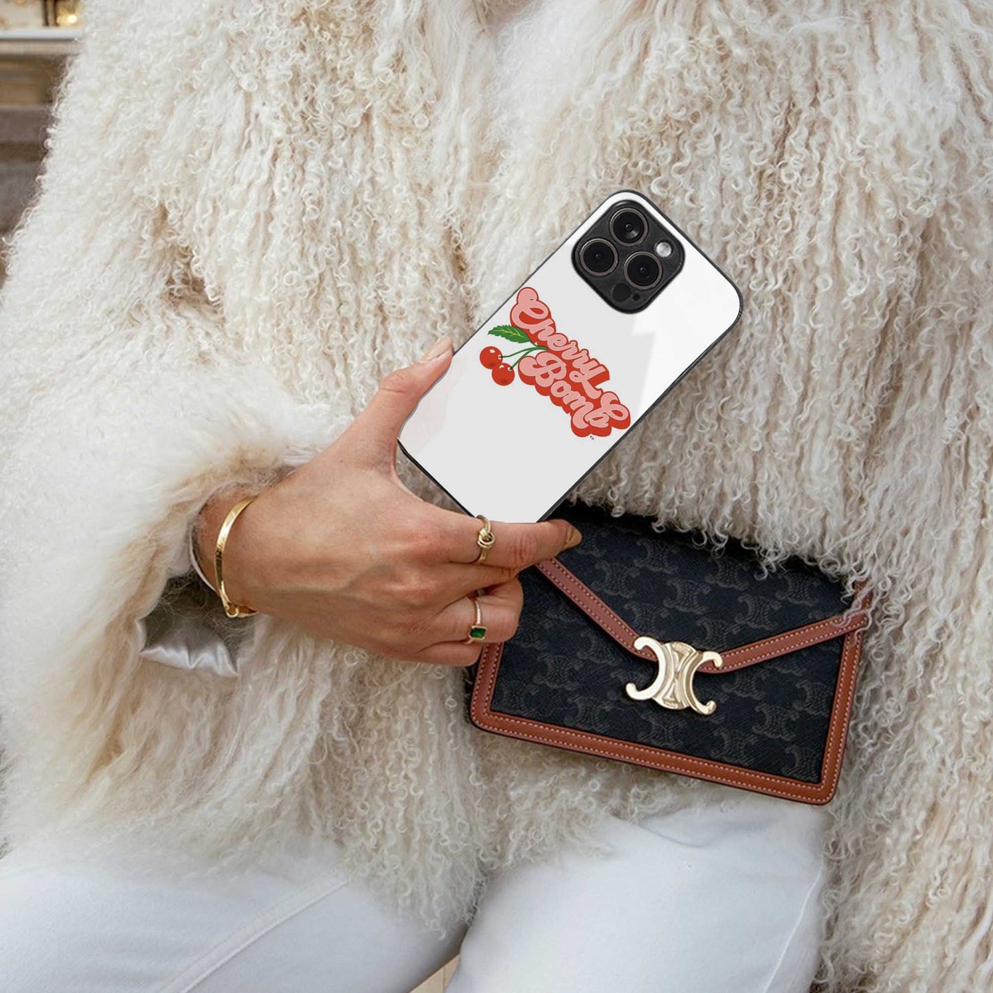 Cherry Bomb Phone Case for Iphone 16 | Glass Case