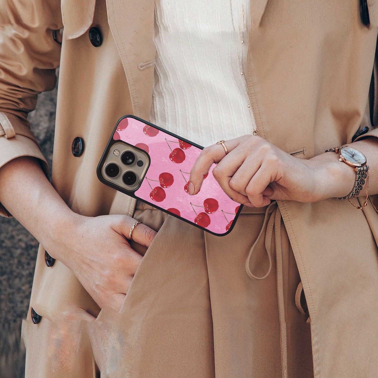 Cherrylicious Phone Case for Iphone 16 | Glass Case