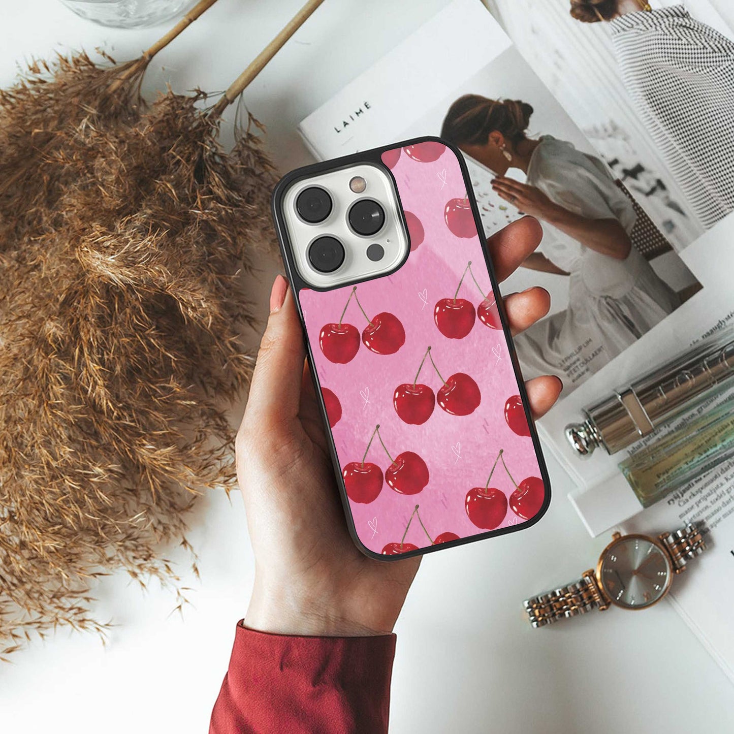 Cherrylicious Phone Case for Iphone 16 | Glass Case