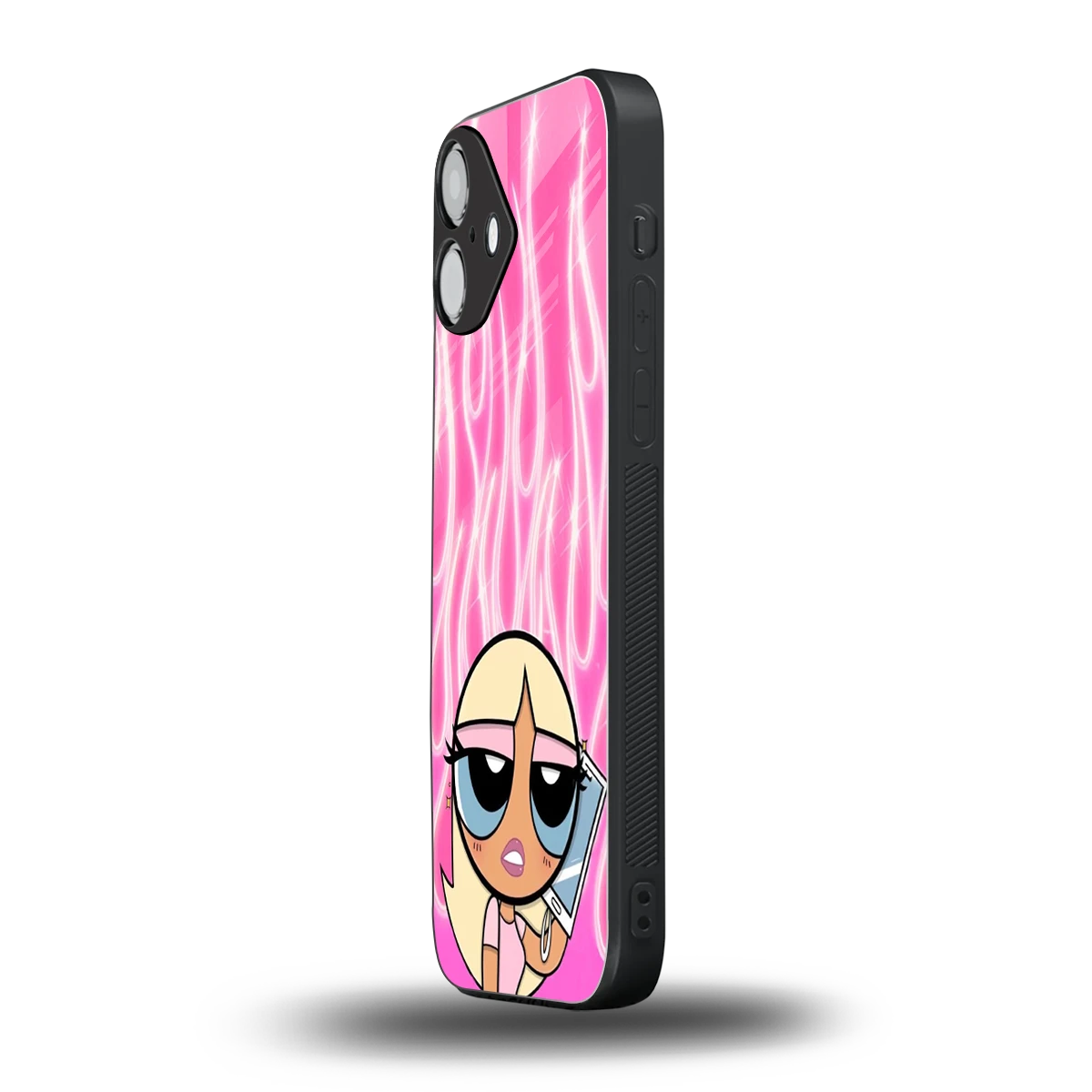 Chic Blaze iphone 16 plus mobile cover | shockproof glass phone case