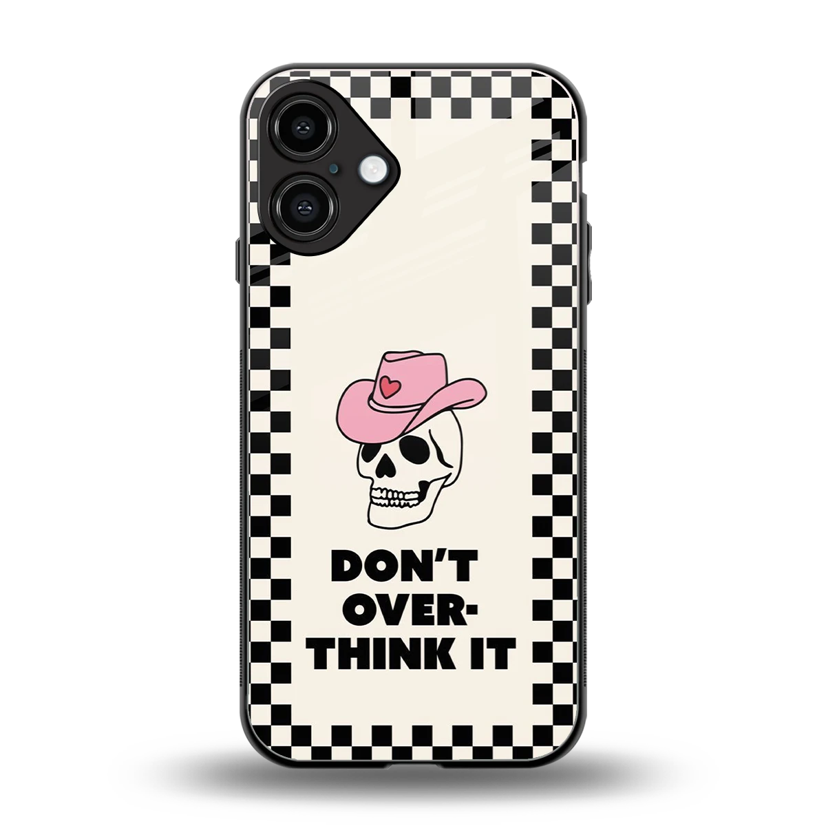 Chill Mode back phone cover | glass case for iphone 16 plus