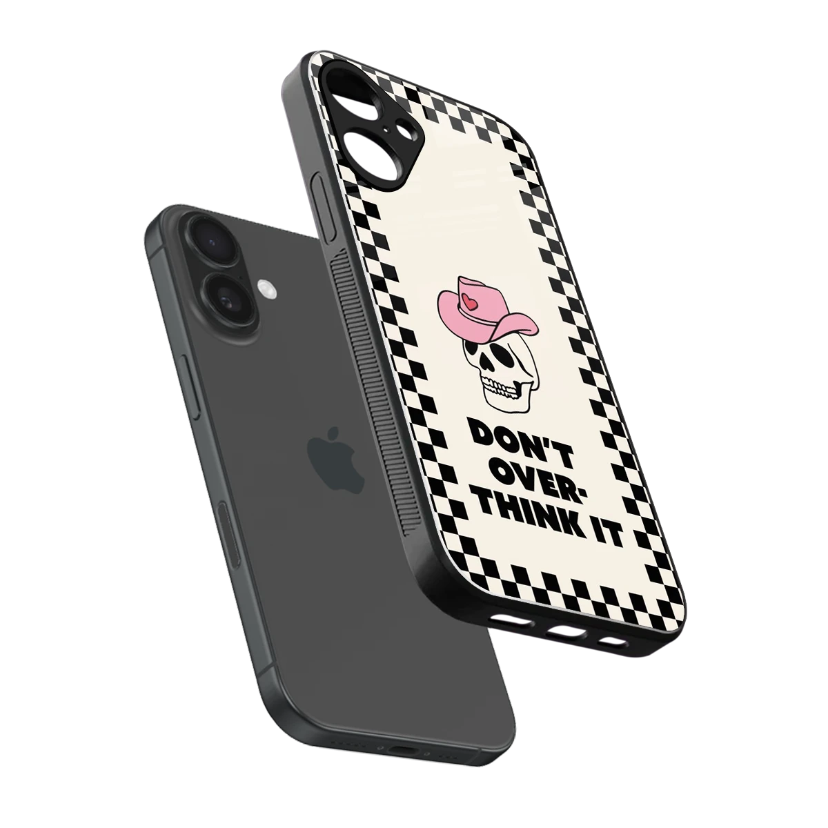 Chill Mode sleek iphone 16 plus cover with tempered glass back and TPU edges