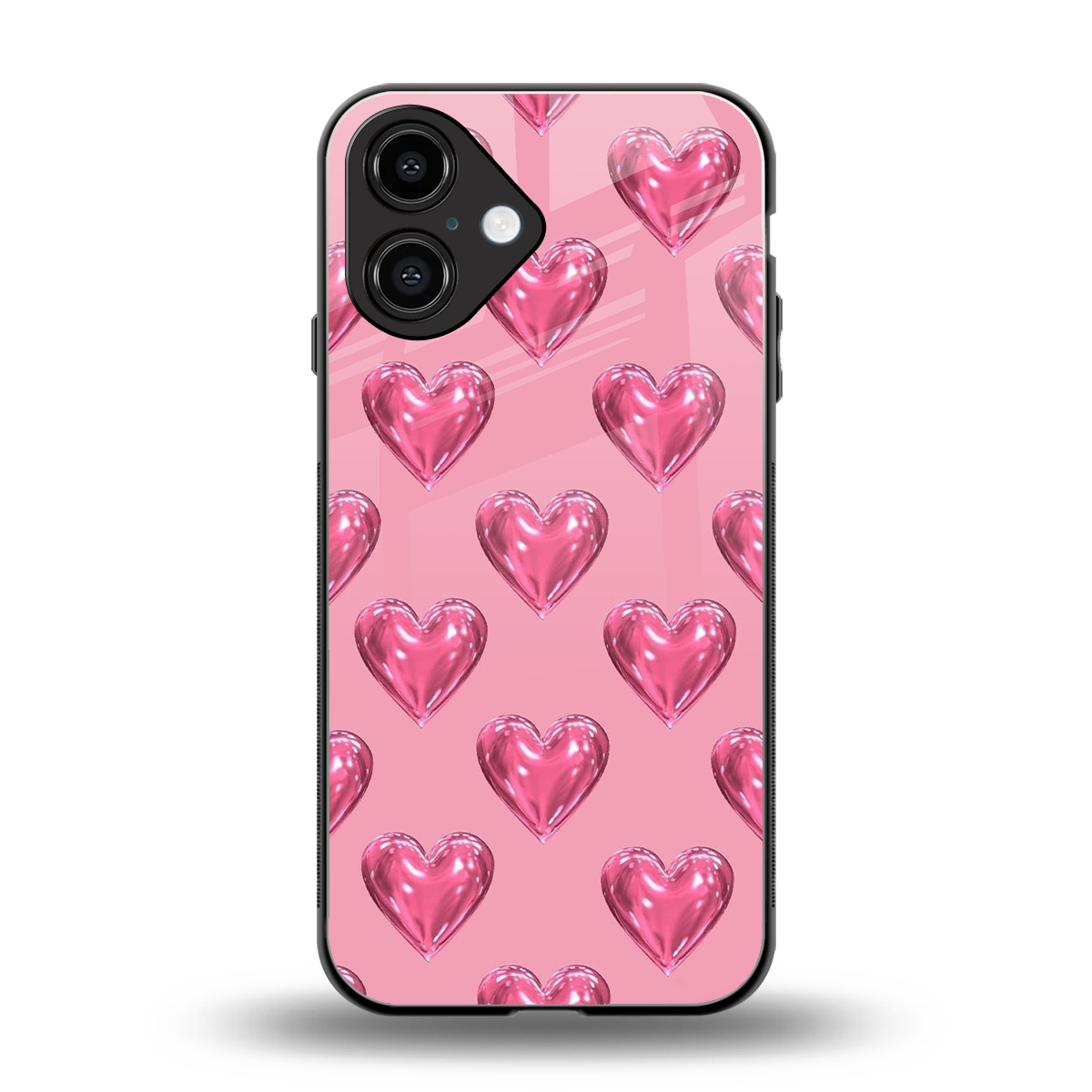 Chrome Blush Phone Case for Iphone 16 | Glass Case