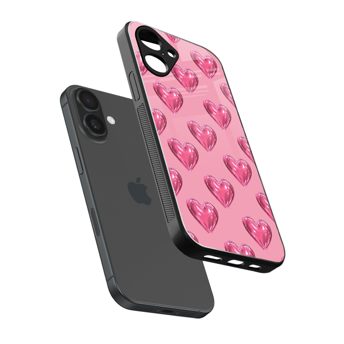 Chrome Blush Phone Case for Iphone 16 | Glass Case