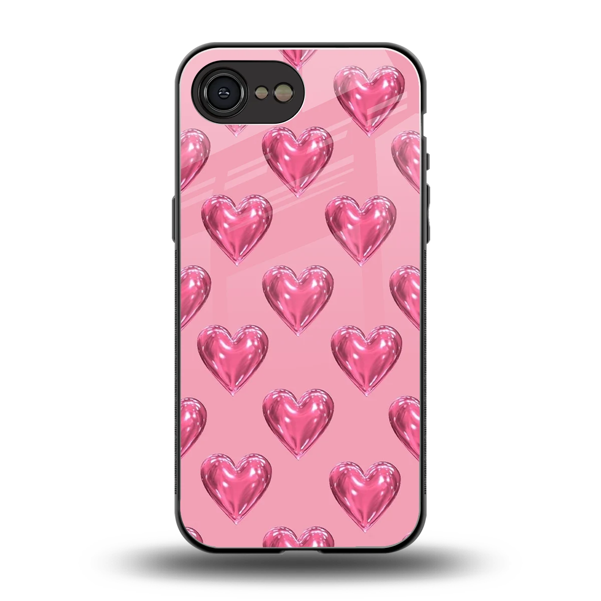 Chrome Blush back phone cover | glass case for iphone 16e