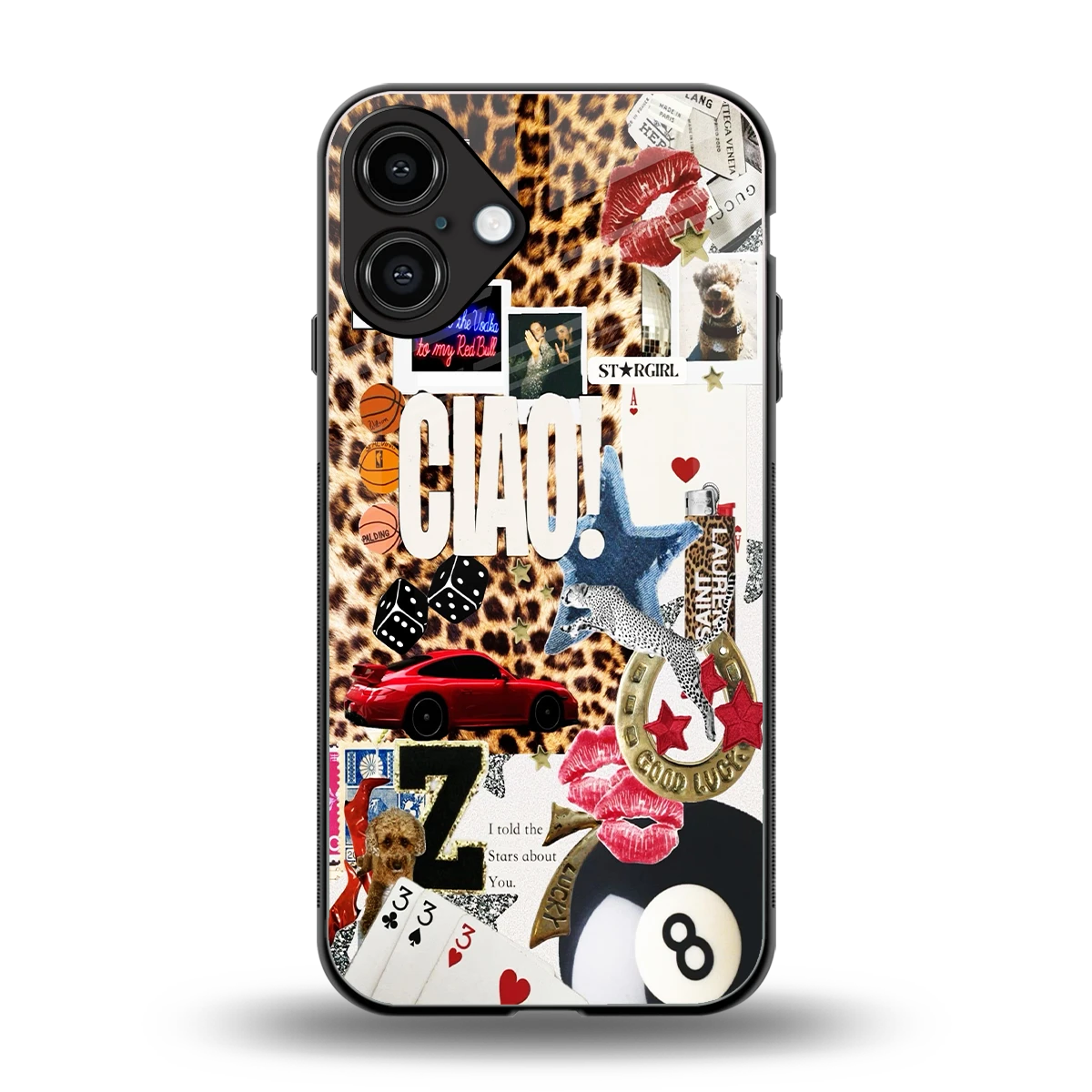 Ciao Luxe back phone cover | glass case for iphone 16 plus