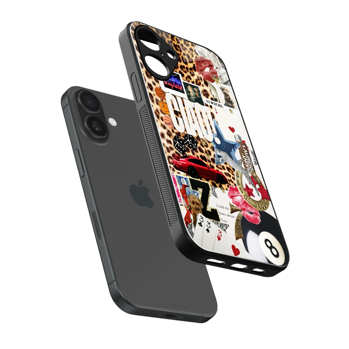 Ciao Luxe sleek iphone 16 plus cover with tempered glass back and TPU edges