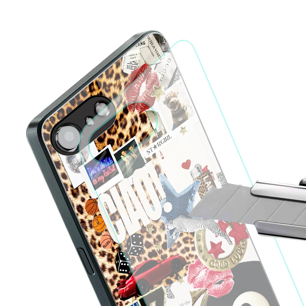 Ciao Luxe stylish phone case for iphone 16e | glossy glass and slim fit