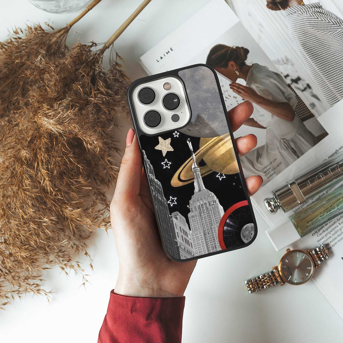 City Cosmos Phone Case for Iphone 16 | Glass Case