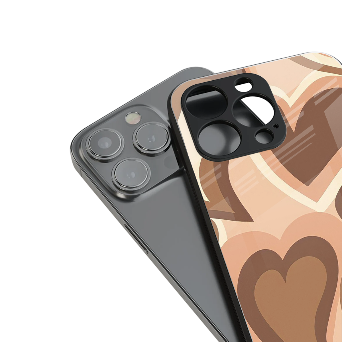 Cocoa Heartbeat Phone Case for Iphone 16 | Glass Case