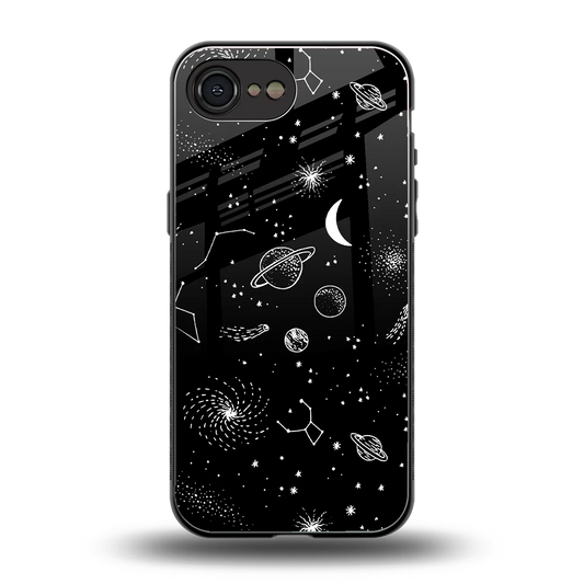 Cosmic Dreams back phone cover | glass case for iphone 16e