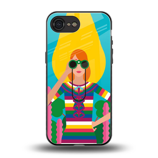 Cosmic Explorer back phone cover | glass case for iphone 16e