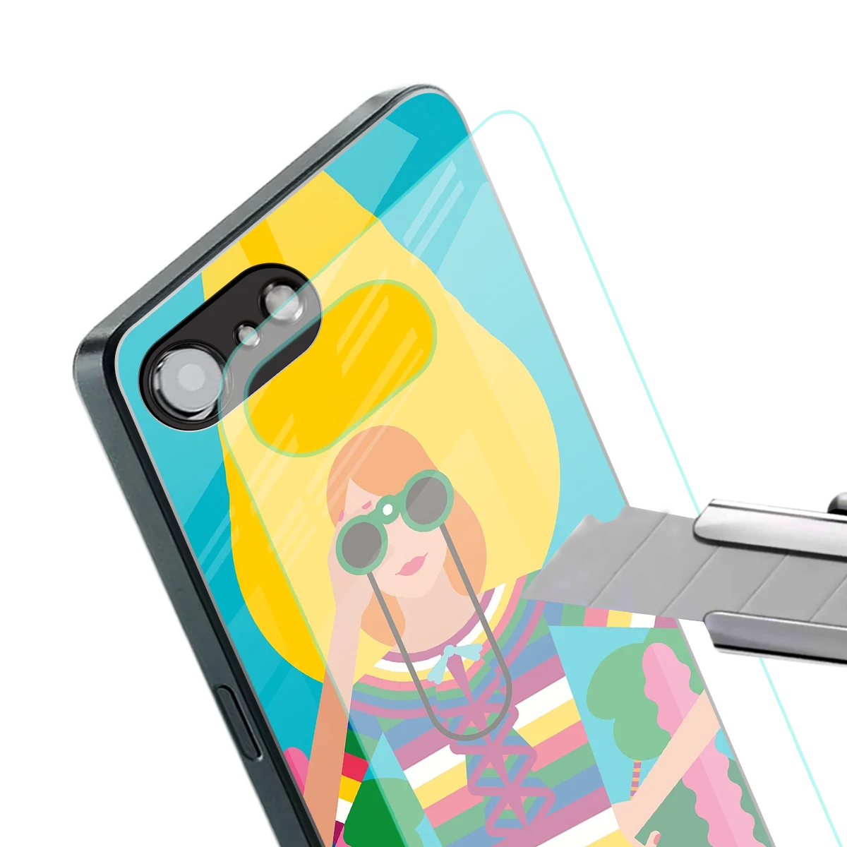 Cosmic Explorer stylish phone case for iphone 16e | glossy glass and slim fit