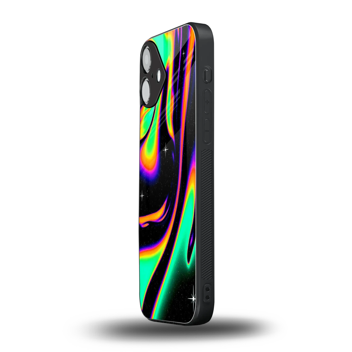 Cosmic Mirage iphone 16 plus mobile cover | shockproof glass phone case