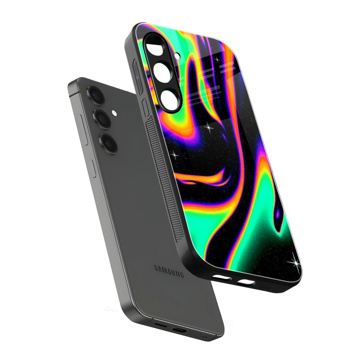 Cosmic Mirage sleek samsung galaxy s23 plus cover with tempered glass back and TPU edges