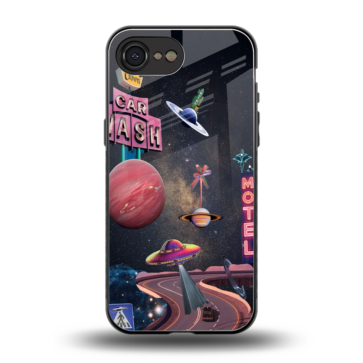 Cosmic Path back phone cover | glass case for iphone 16e