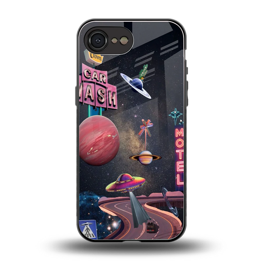 Cosmic Path back phone cover | glass case for iphone 16e