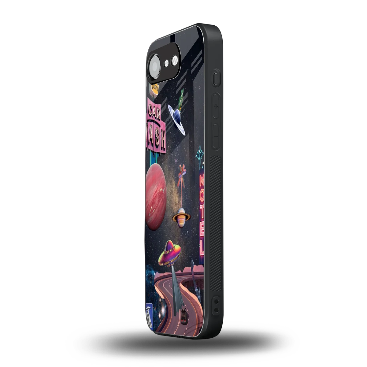 Cosmic Path iphone 16e mobile cover | shockproof glass phone case