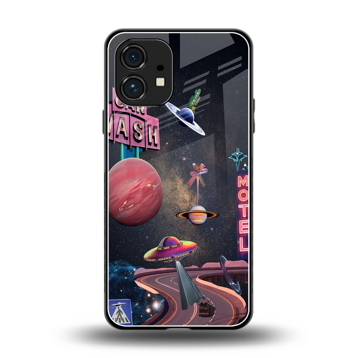 Cosmic Path back phone cover | glass case for nothing phone 1