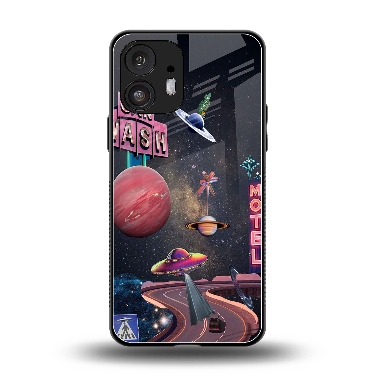 Cosmic Path back phone cover | glass case for nothing phone 2