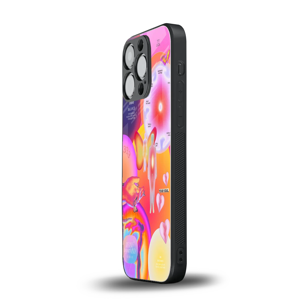 Cosmic Trinity iphone 13 pro mobile cover | shockproof glass phone case