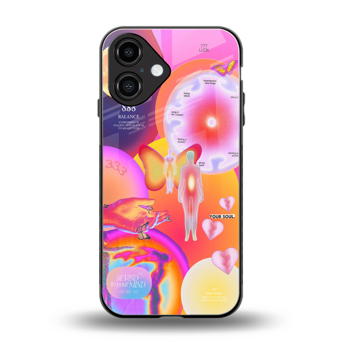 Cosmic Trinity Phone Case for Iphone 16 | Glass Case