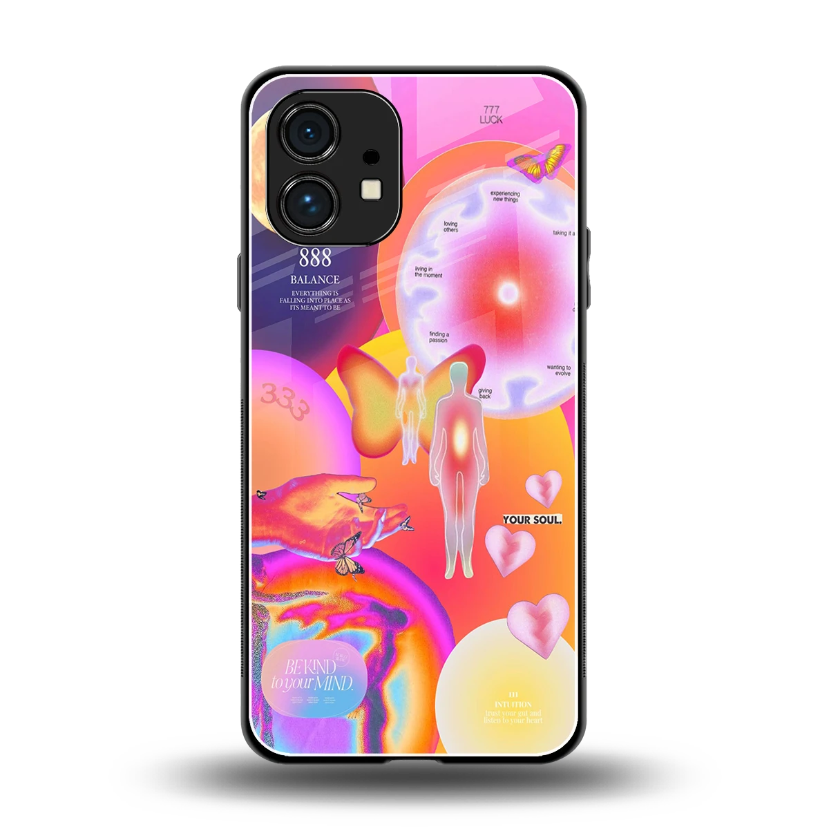 Cosmic Trinity back phone cover | glass case for nothing phone 1