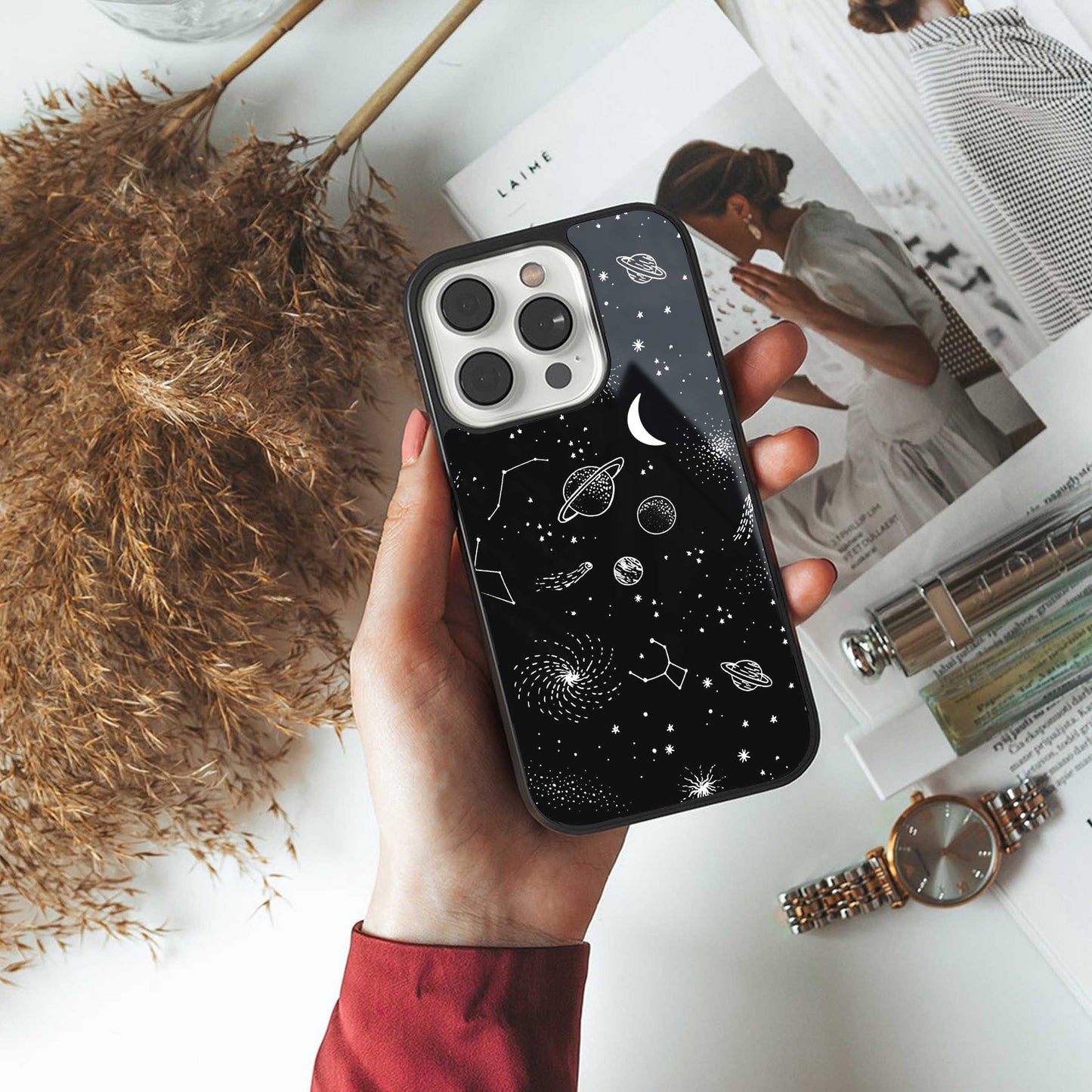 Cosmic Dreams Phone Case for Iphone 16 | Glass Case