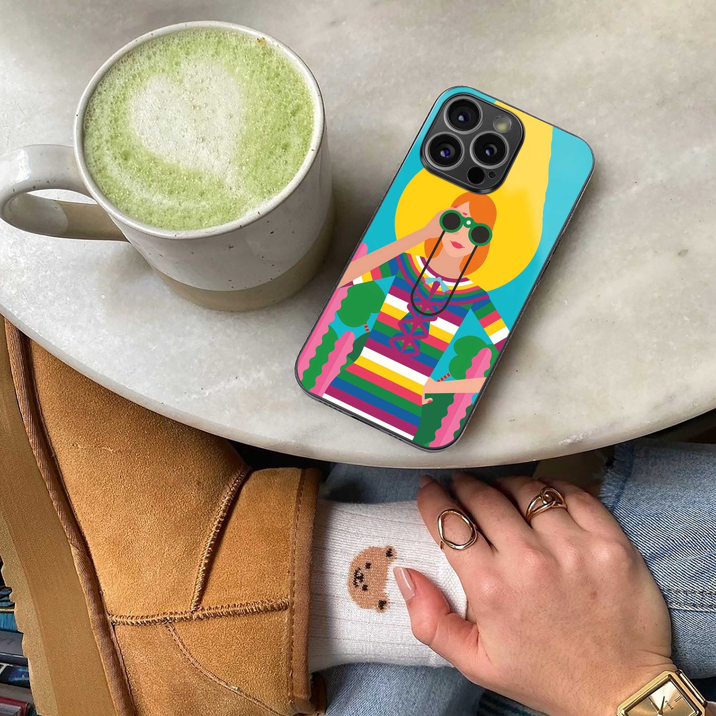 Cosmic Explorer Phone Case for Iphone 16 | Glass Case