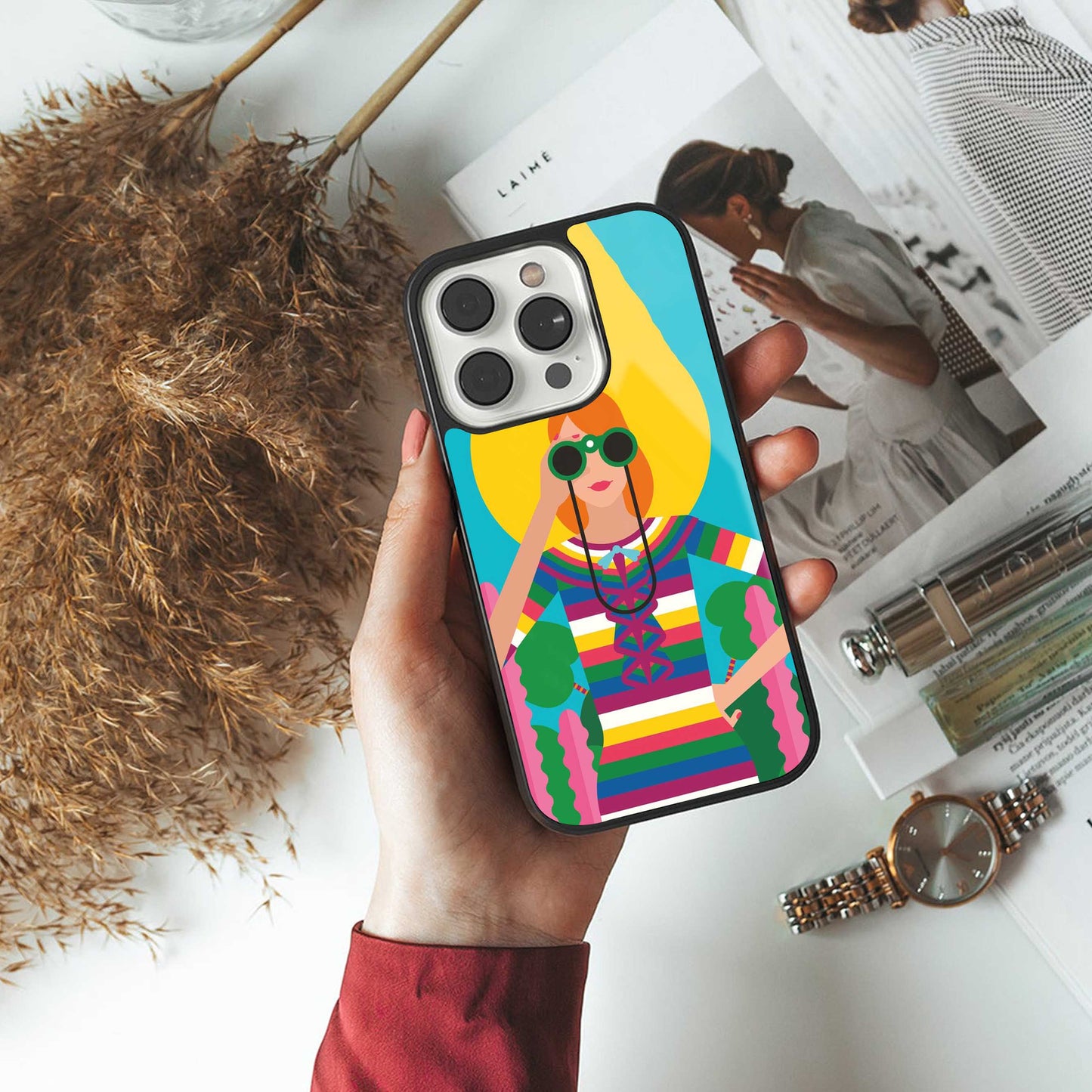 Cosmic Explorer Phone Case for Iphone 16 | Glass Case