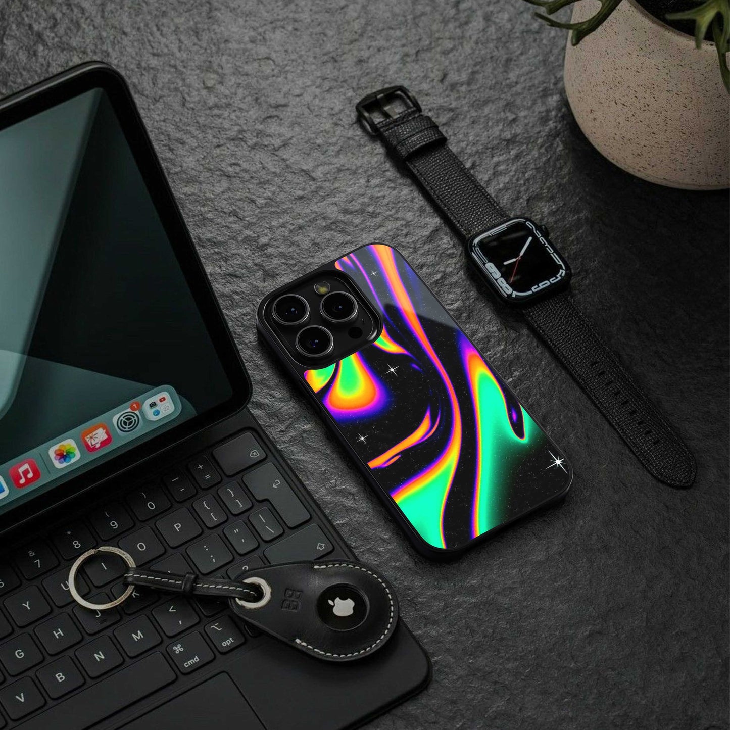 Cosmic Mirage Phone Case for Iphone 16 | Glass Case