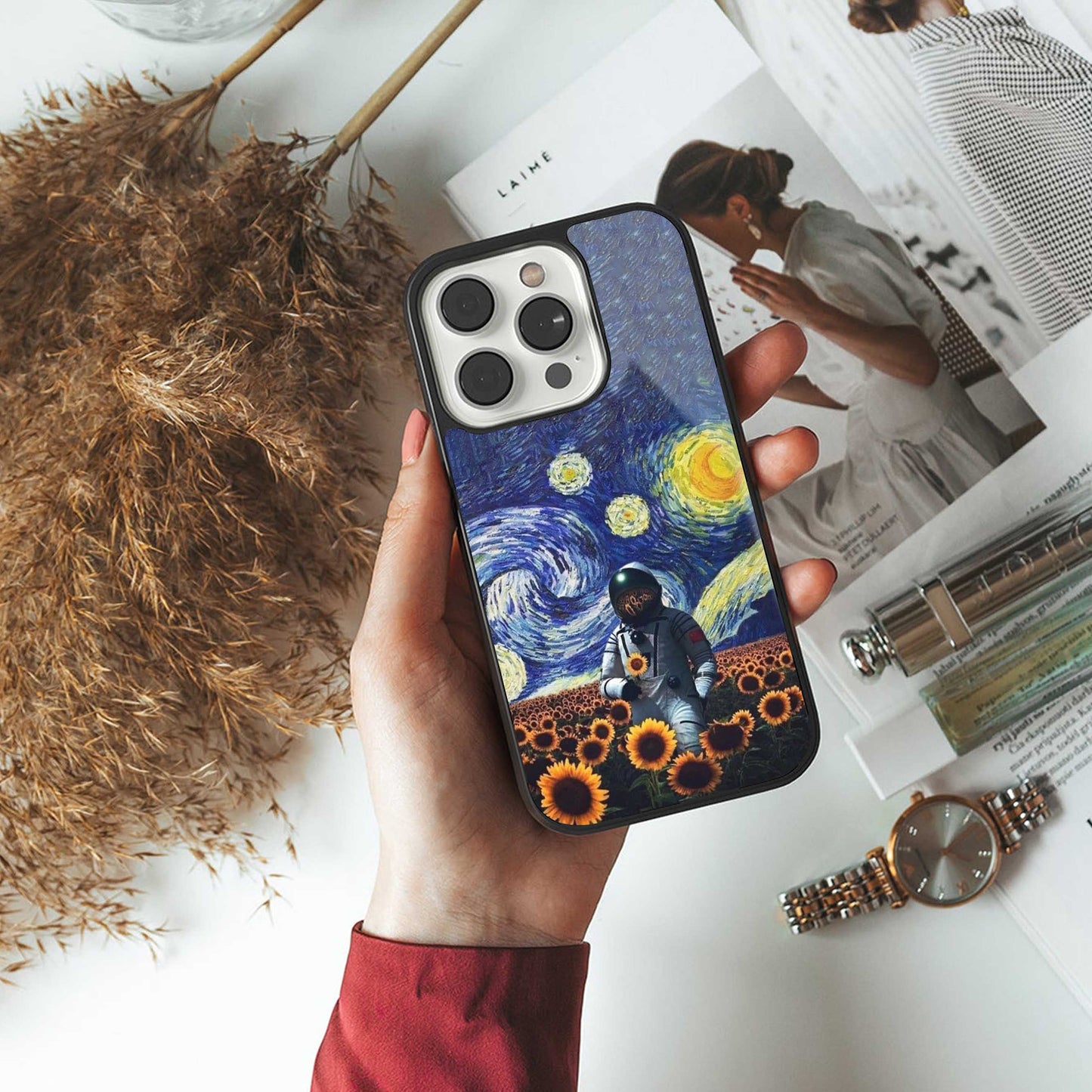 Cosmic Night Phone Case for Iphone 16 | Glass Case