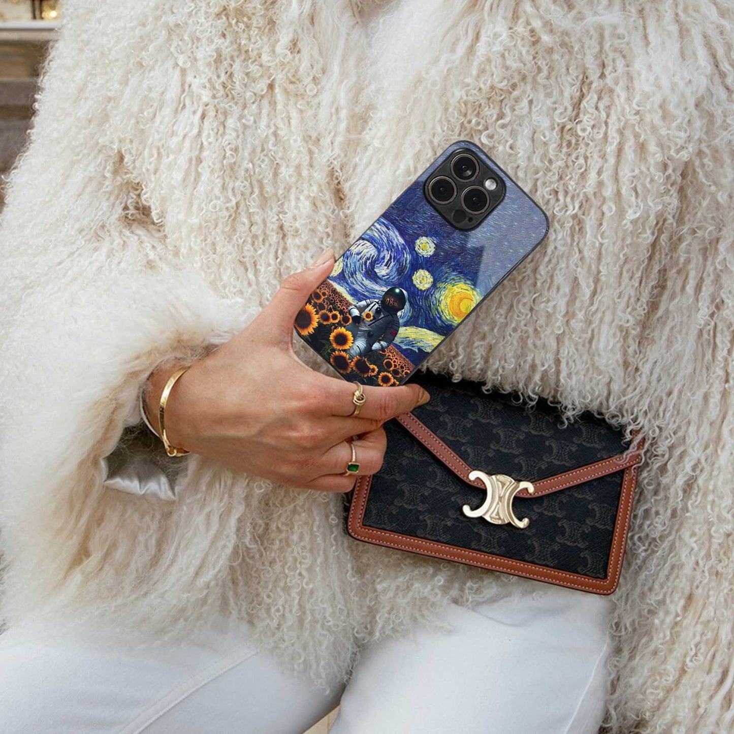 Cosmic Night Phone Case for Iphone 16 | Glass Case