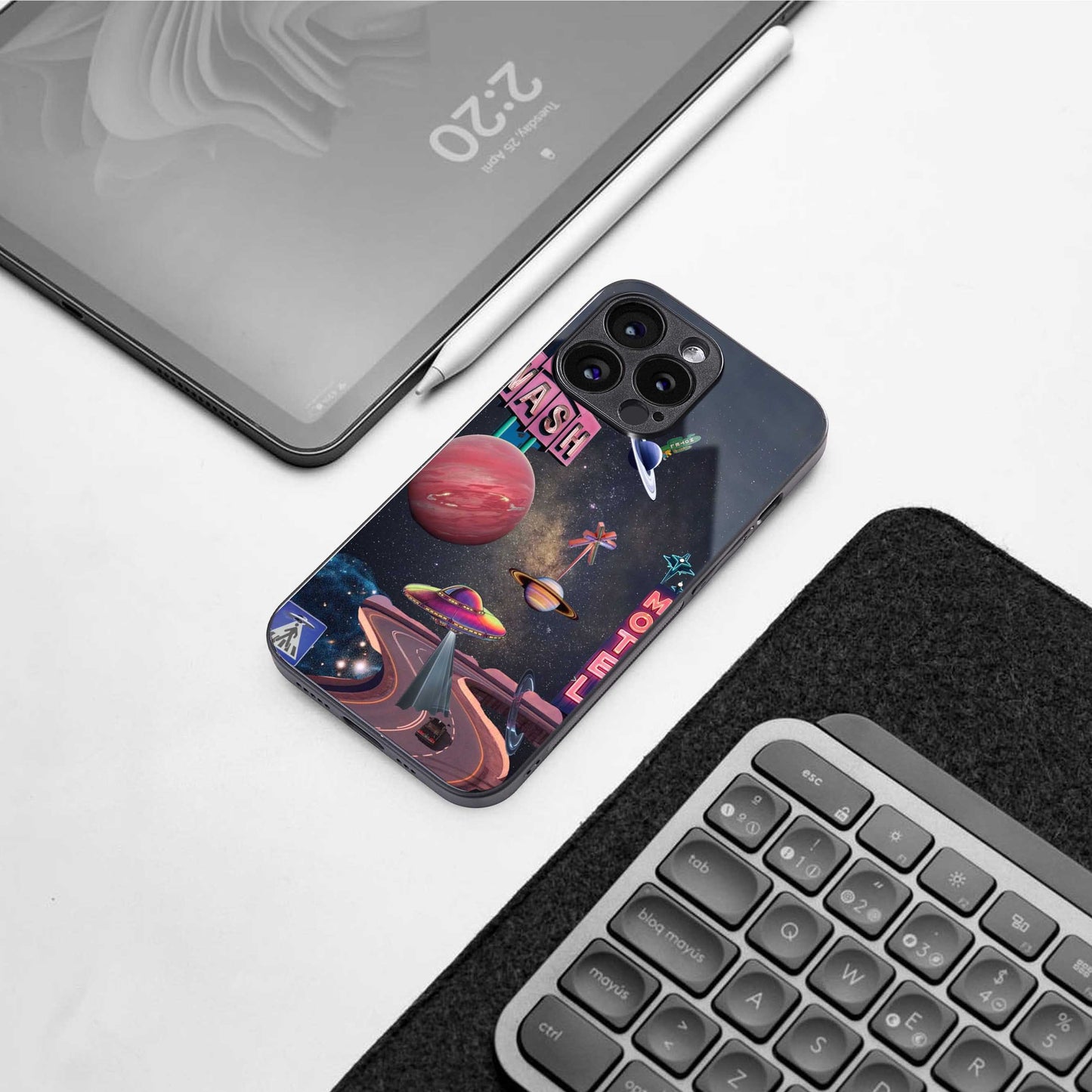 Cosmic Path Phone Case for Iphone 16 | Glass Case