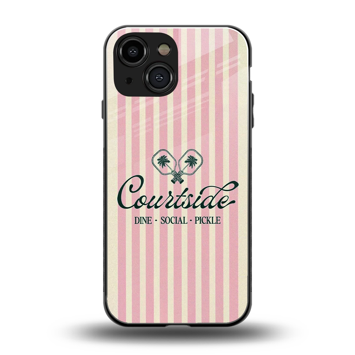 Courtside back phone cover | glass case for iphone 13 mini