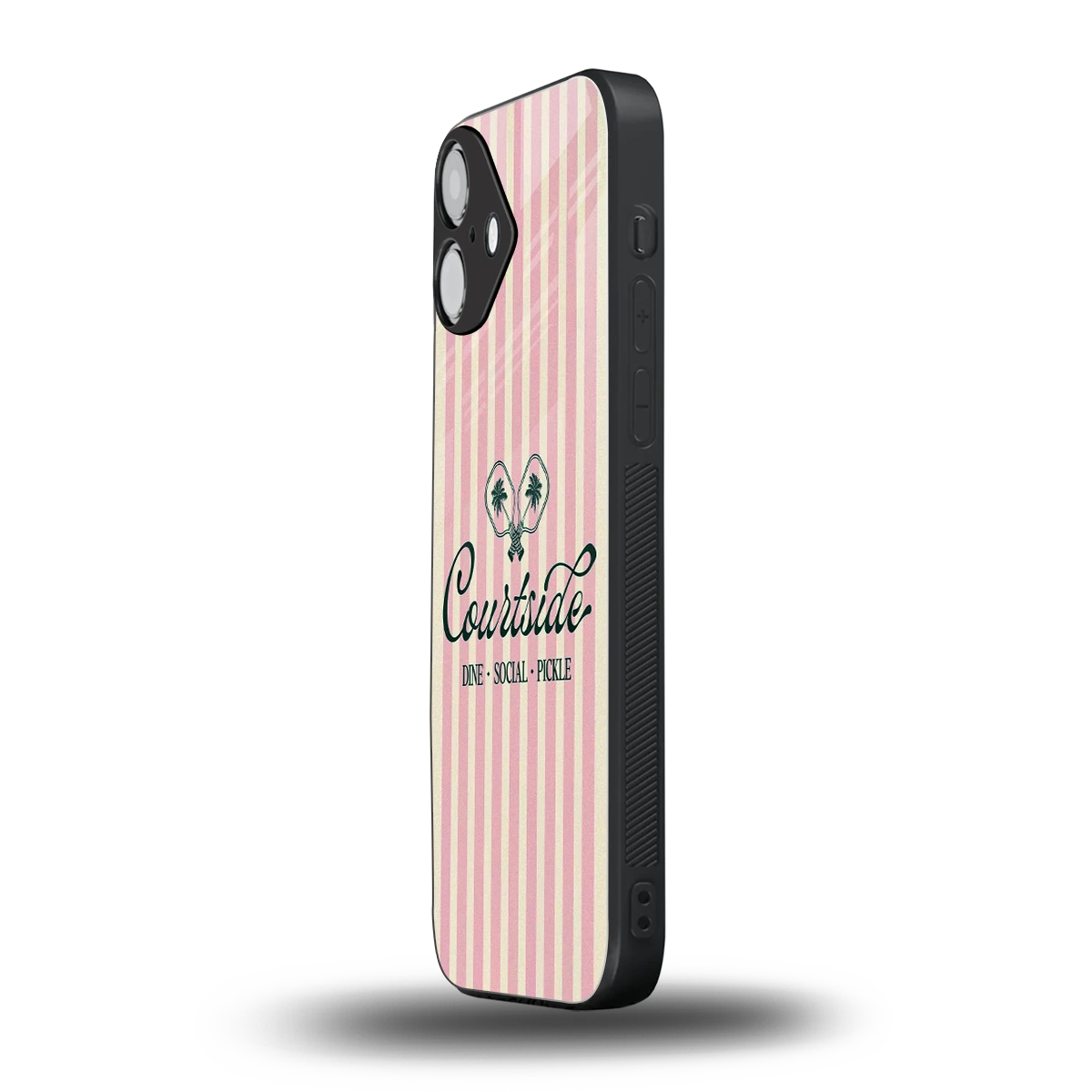 Courtside iphone 16 plus mobile cover | shockproof glass phone case
