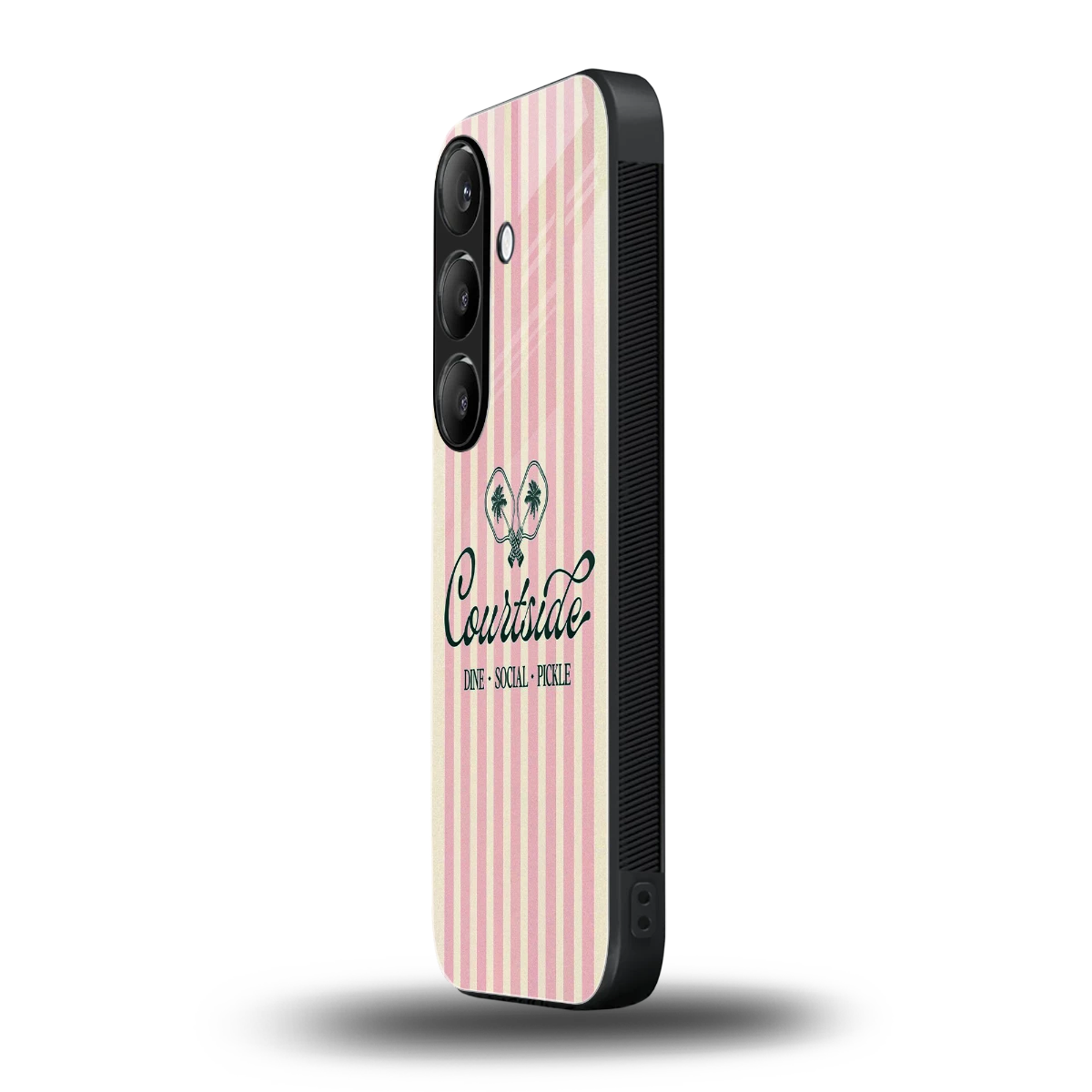 Courtside samsung galaxy s24 mobile cover | shockproof glass phone case