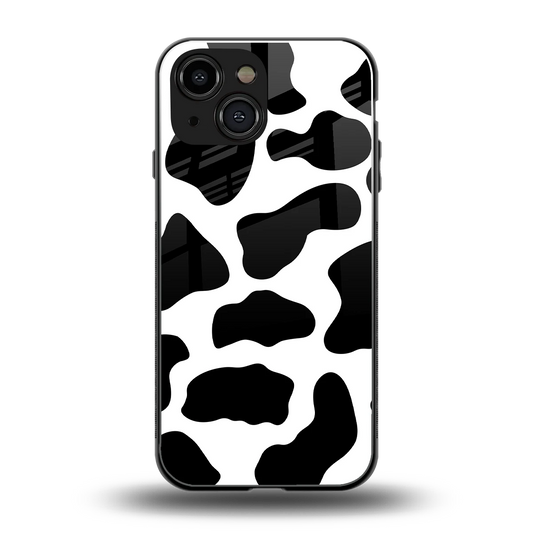 Cow Fur back phone cover | glass case for iphone 13 mini