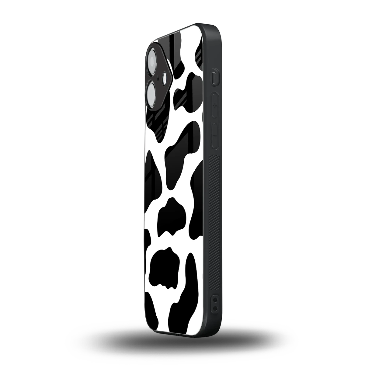 Cow Fur iphone 16 plus mobile cover | shockproof glass phone case