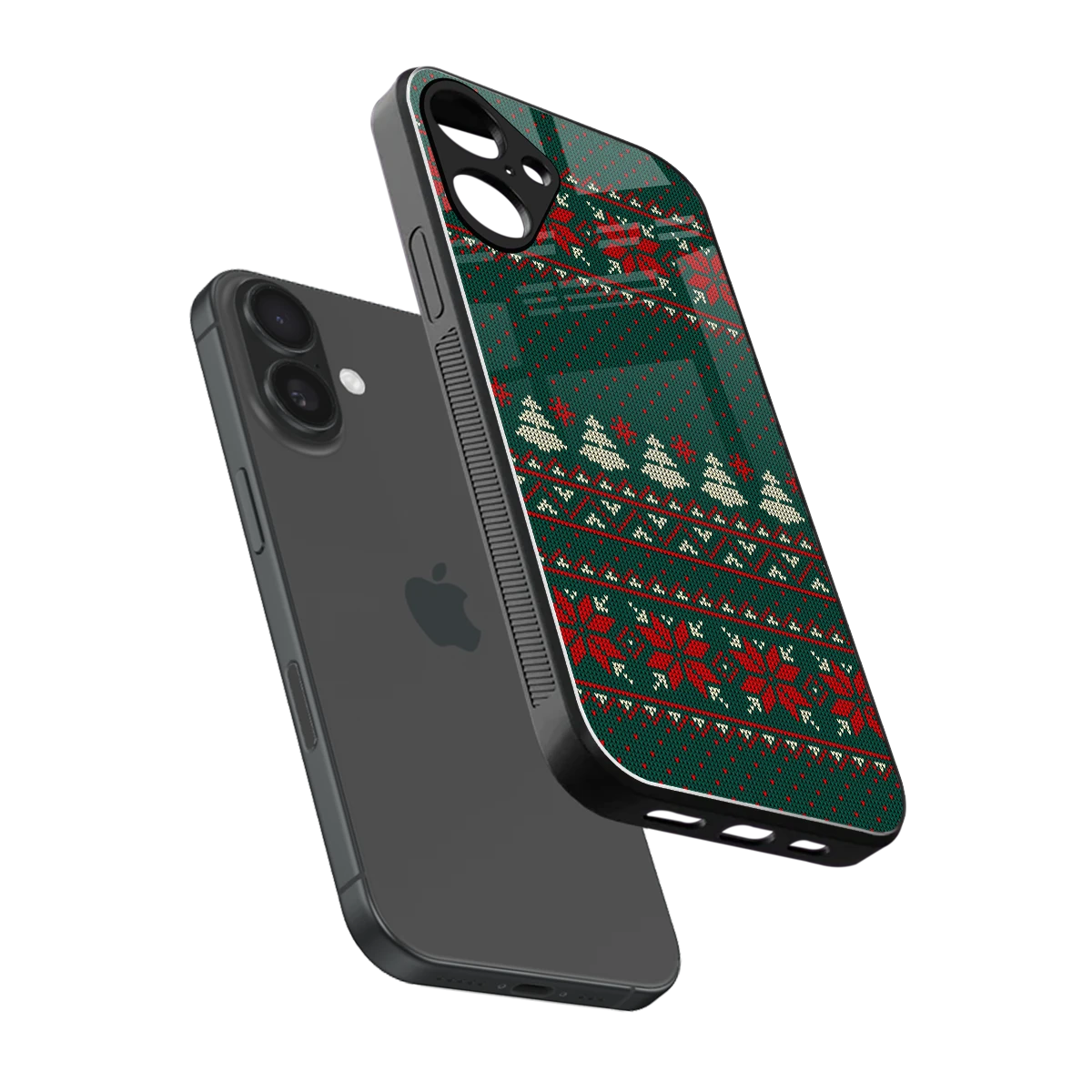 Cozy Cheer sleek iphone 16 plus cover with tempered glass back and TPU edges