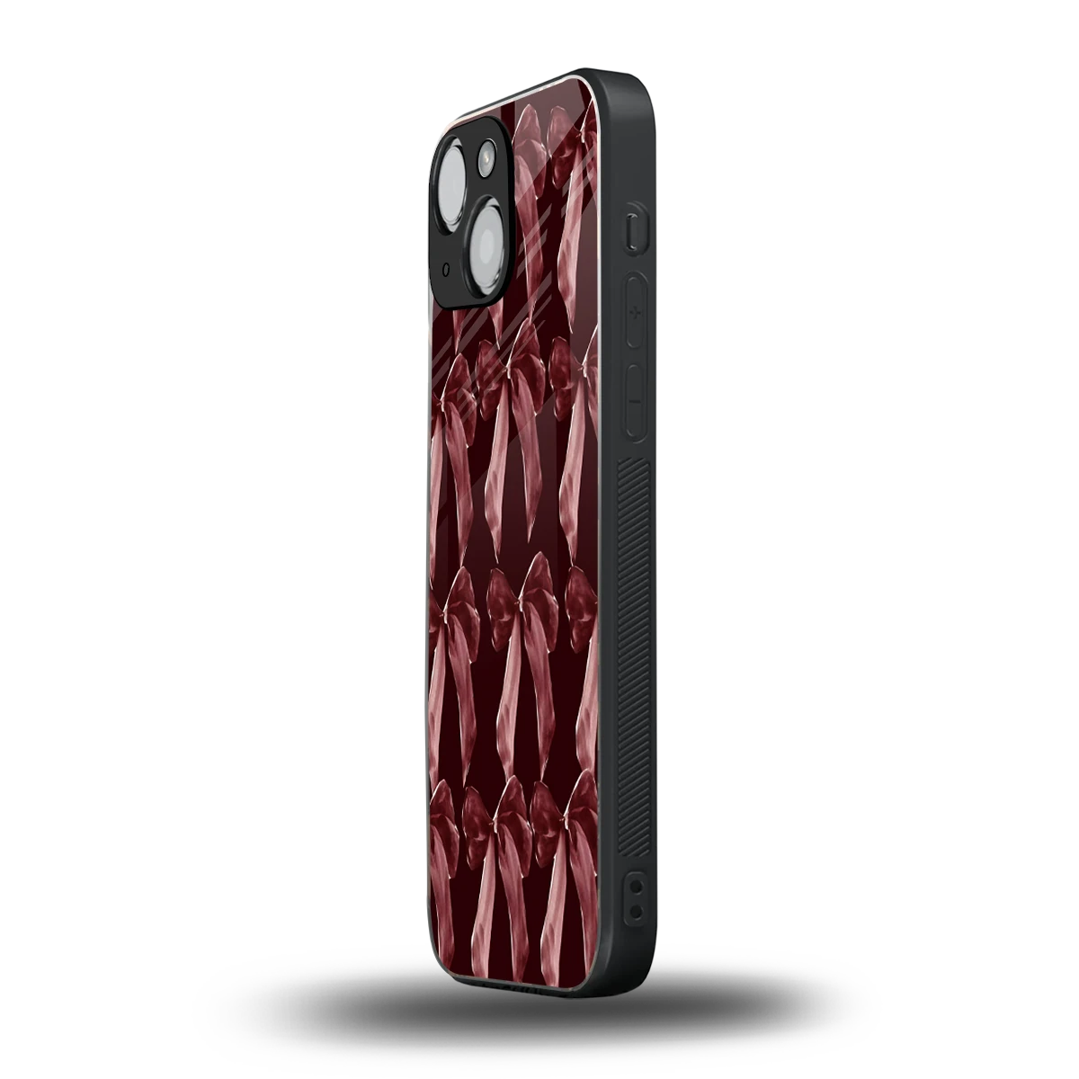 Crimson Ribbon iphone 13 mini mobile cover | shockproof glass phone case