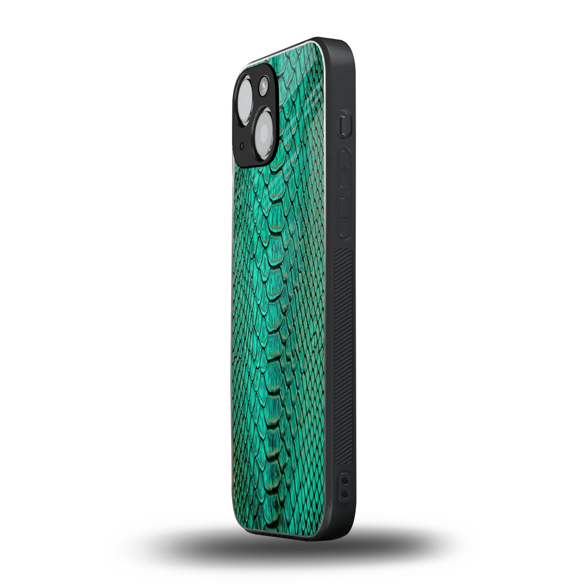 Croco Emerald iphone 13 mini mobile cover | shockproof glass phone case