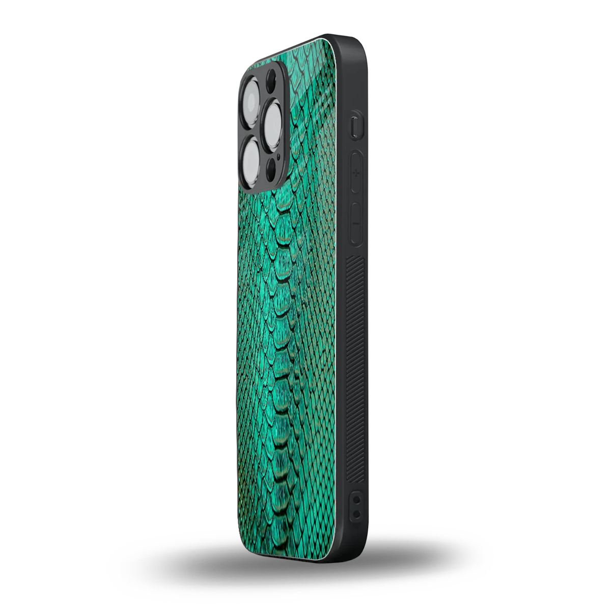 Croco Emerald iphone 14 pro max mobile cover | shockproof glass phone case