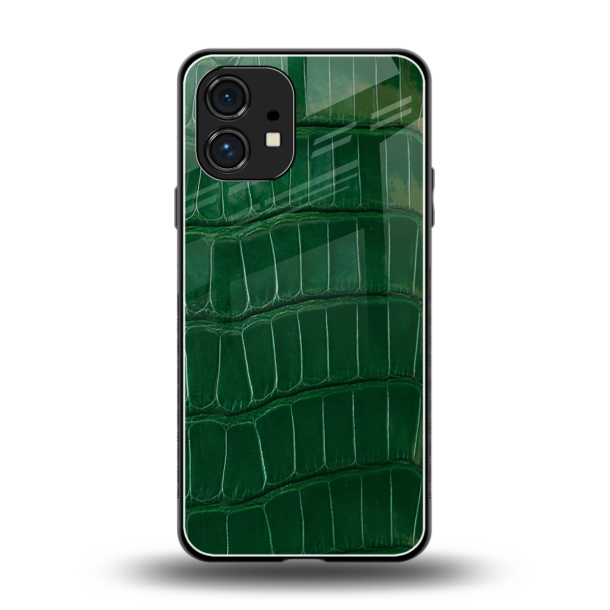 Croco Green back phone cover | glass case for nothing phone 1