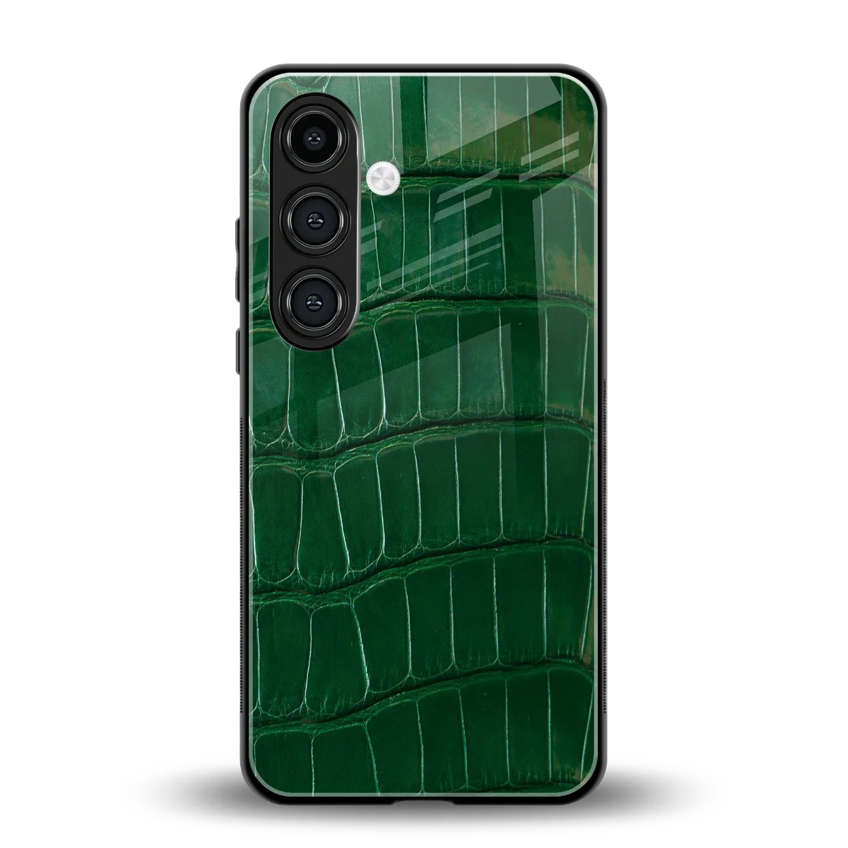 Croco Green back phone cover | glass case for samsung galaxy s23 plus