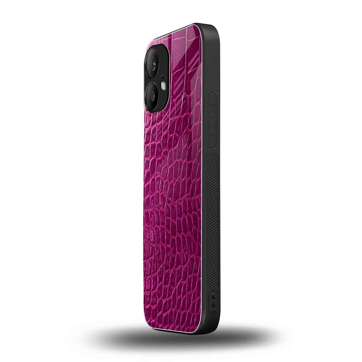 Croco Pink nothing phone 2 mobile cover | shockproof glass phone case