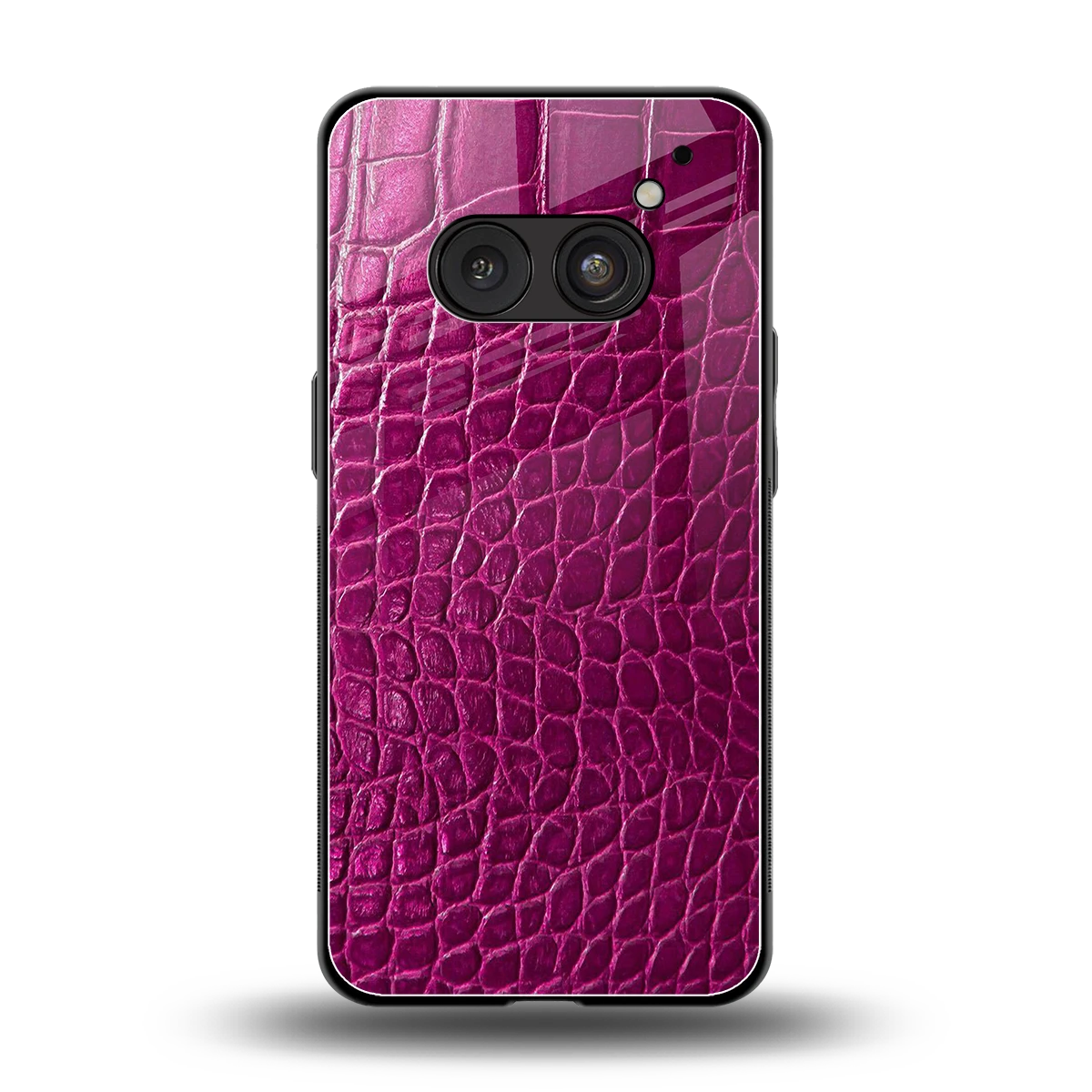 Croco Pink back phone cover | glass case for nothing phone 2a